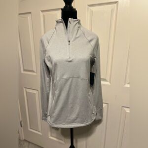 Danskin Light Gray Long-Sleeve Pullover